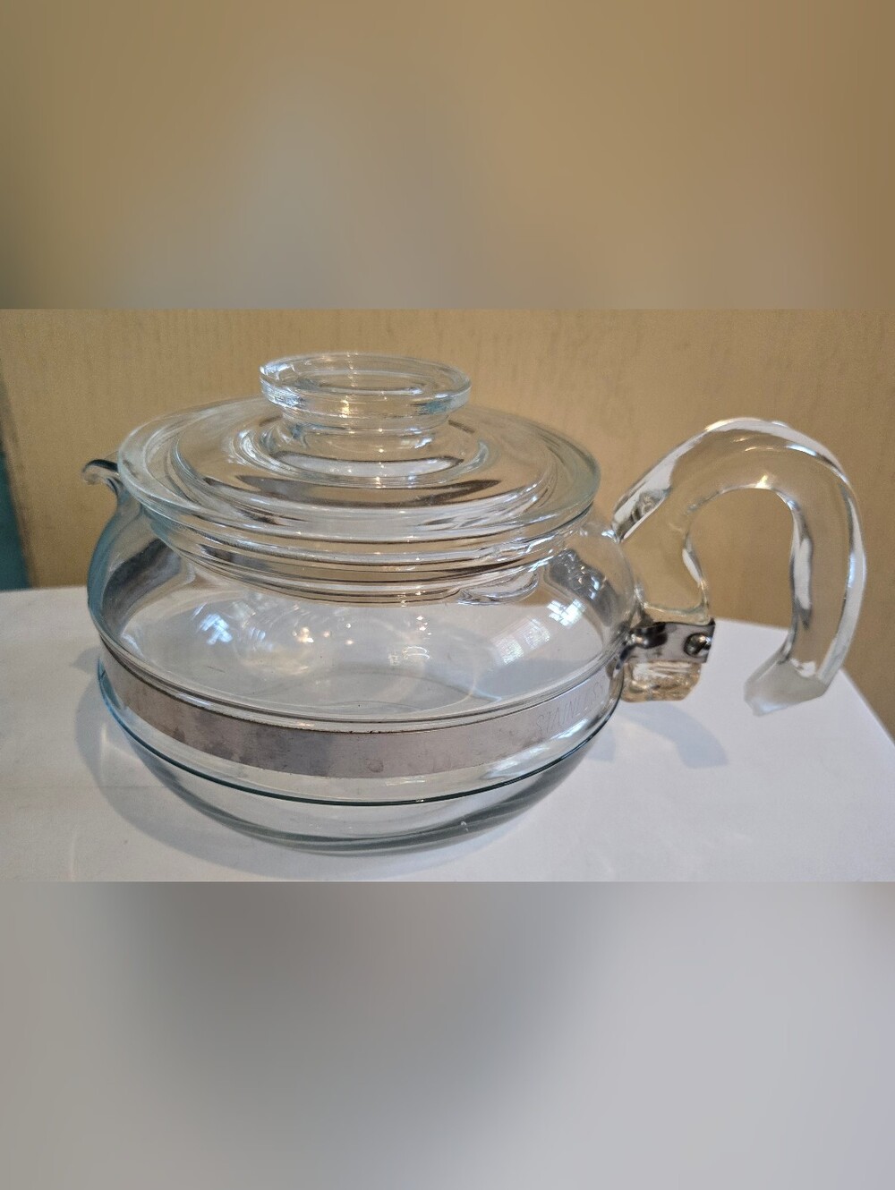 Vintage Pyrex Flameware Stove Top Glass Tea Pot 8336 lot az